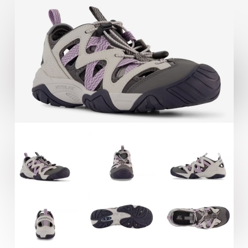 🆕 ZeroExposur: Lilac & Gray Umpqua River Sandal in Size 11